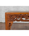 Chinese Antique Low Side Table with Cloud-Carved Apron and Horsehoof Feet-7. Asian & Chinese Furniture, Art, Antiques, Vintage Home Décor for sale at FEA Home