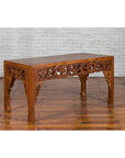 Chinese Antique Low Side Table with Cloud-Carved Apron and Horsehoof Feet-2. Asian & Chinese Furniture, Art, Antiques, Vintage Home Décor for sale at FEA Home