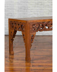 Chinese Antique Low Side Table with Cloud-Carved Apron and Horsehoof Feet-10. Asian & Chinese Furniture, Art, Antiques, Vintage Home Décor for sale at FEA Home