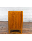 Chinese Antique Elmwood Side Cabinet with Carved Panels and Hidden Drawers-15. Asian & Chinese Furniture, Art, Antiques, Vintage Home Décor for sale at FEA Home