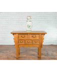 Chinese Qing 19th Century Side Table with Five Drawers and Carved Spandrels-4. Asian & Chinese Furniture, Art, Antiques, Vintage Home Décor for sale at FEA Home
