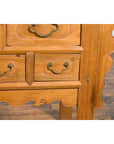 Chinese Qing 19th Century Side Table with Five Drawers and Carved Spandrels-10. Asian & Chinese Furniture, Art, Antiques, Vintage Home Décor for sale at FEA Home
