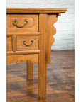 Chinese Qing 19th Century Side Table with Five Drawers and Carved Spandrels-12. Asian & Chinese Furniture, Art, Antiques, Vintage Home Décor for sale at FEA Home