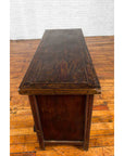 Chinese Qing Dynasty 19th Century Cabinet with Brown Lacquer and Double Doors-15. Asian & Chinese Furniture, Art, Antiques, Vintage Home Décor for sale at FEA Home