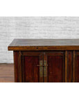 Chinese Qing Dynasty 19th Century Cabinet with Brown Lacquer and Double Doors-6. Asian & Chinese Furniture, Art, Antiques, Vintage Home Décor for sale at FEA Home
