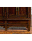 Chinese Qing Dynasty 19th Century Cabinet with Brown Lacquer and Double Doors-10. Asian & Chinese Furniture, Art, Antiques, Vintage Home Décor for sale at FEA Home