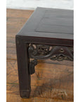 Chinese Qing Dynasty 19th Century Coffee Table with Carved Apron and Dark Patina-4. Asian & Chinese Furniture, Art, Antiques, Vintage Home Décor for sale at FEA Home