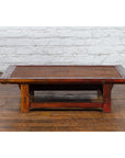 Chinese 19th Century Qing Dynasty Dark Red Lacquer Coffee Table with Rattan Top-14. Asian & Chinese Furniture, Art, Antiques, Vintage Home Décor for sale at FEA Home