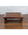 Chinese 19th Century Qing Dynasty Dark Red Lacquer Coffee Table with Rattan Top-15. Asian & Chinese Furniture, Art, Antiques, Vintage Home Décor for sale at FEA Home