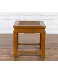 Chinese Early 20th Century Side Table with Carved Apron and Woven Rattan Top-11. Asian & Chinese Furniture, Art, Antiques, Vintage Home Décor for sale at FEA Home