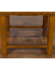 Chinese Early 20th Century Side Table with Carved Apron and Woven Rattan Top-5. Asian & Chinese Furniture, Art, Antiques, Vintage Home Décor for sale at FEA Home