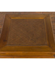 Chinese Early 20th Century Side Table with Carved Apron and Woven Rattan Top-8. Asian & Chinese Furniture, Art, Antiques, Vintage Home Décor for sale at FEA Home