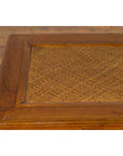 Qing Dynasty 19th Century Chinese Coffee Table with Rattan Top and Carved Apron-14. Asian & Chinese Furniture, Art, Antiques, Vintage Home Décor for sale at FEA Home