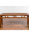 Qing Dynasty 19th Century Chinese Coffee Table with Rattan Top and Carved Apron-16. Asian & Chinese Furniture, Art, Antiques, Vintage Home Décor for sale at FEA Home