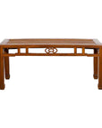 Qing Dynasty 19th Century Chinese Coffee Table with Rattan Top and Carved Apron-1. Asian & Chinese Furniture, Art, Antiques, Vintage Home Décor for sale at FEA Home