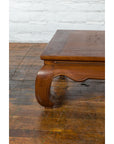 Chinese Qing Dynasty 19th Century Coffee Table with Chow Legs and Carved Apron-17. Asian & Chinese Furniture, Art, Antiques, Vintage Home Décor for sale at FEA Home