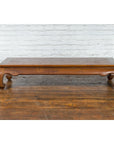 Chinese Qing Dynasty 19th Century Coffee Table with Chow Legs and Carved Apron-20. Asian & Chinese Furniture, Art, Antiques, Vintage Home Décor for sale at FEA Home