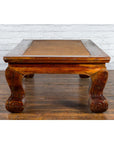 Chinese Qing Dynasty Period 19th Century Elm Coffee Table with Rattan Top-14. Asian & Chinese Furniture, Art, Antiques, Vintage Home Décor for sale at FEA Home