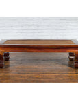 Chinese Qing Dynasty Period 19th Century Elm Coffee Table with Rattan Top-3. Asian & Chinese Furniture, Art, Antiques, Vintage Home Décor for sale at FEA Home