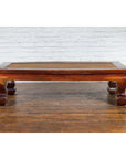 Chinese Qing Dynasty Period 19th Century Elm Coffee Table with Rattan Top-4. Asian & Chinese Furniture, Art, Antiques, Vintage Home Décor for sale at FEA Home