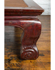 Chinese Qing Dynasty 19th Century Mahogany Stained Coffee Table with Rattan Top-7. Asian & Chinese Furniture, Art, Antiques, Vintage Home Décor for sale at FEA Home