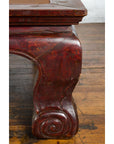 Chinese Qing Dynasty 19th Century Mahogany Stained Coffee Table with Rattan Top-8. Asian & Chinese Furniture, Art, Antiques, Vintage Home Décor for sale at FEA Home