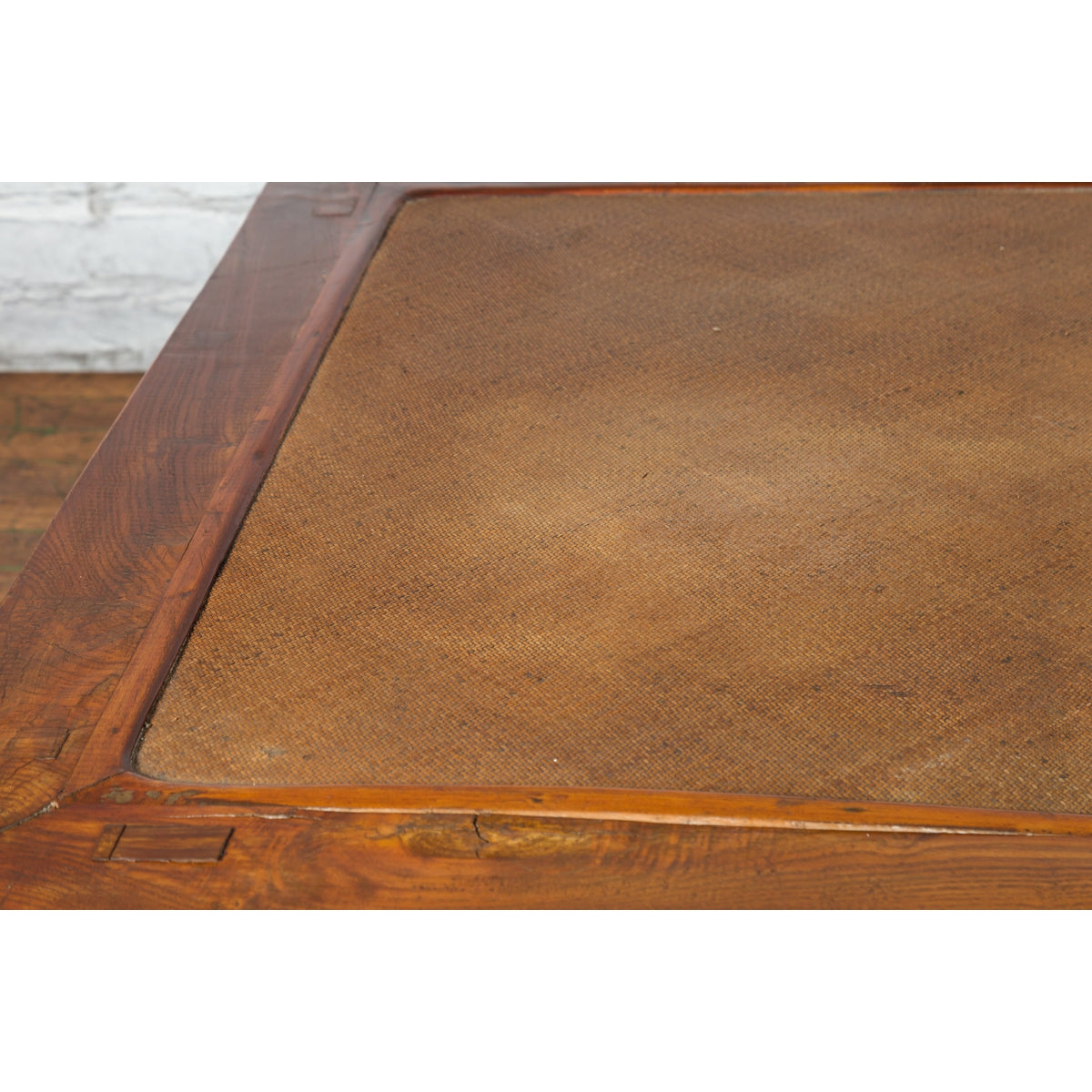 Chinese Qing Dynasty 19th Century Mahogany Stained Coffee Table with Rattan Top-10. Asian & Chinese Furniture, Art, Antiques, Vintage Home Décor for sale at FEA Home
