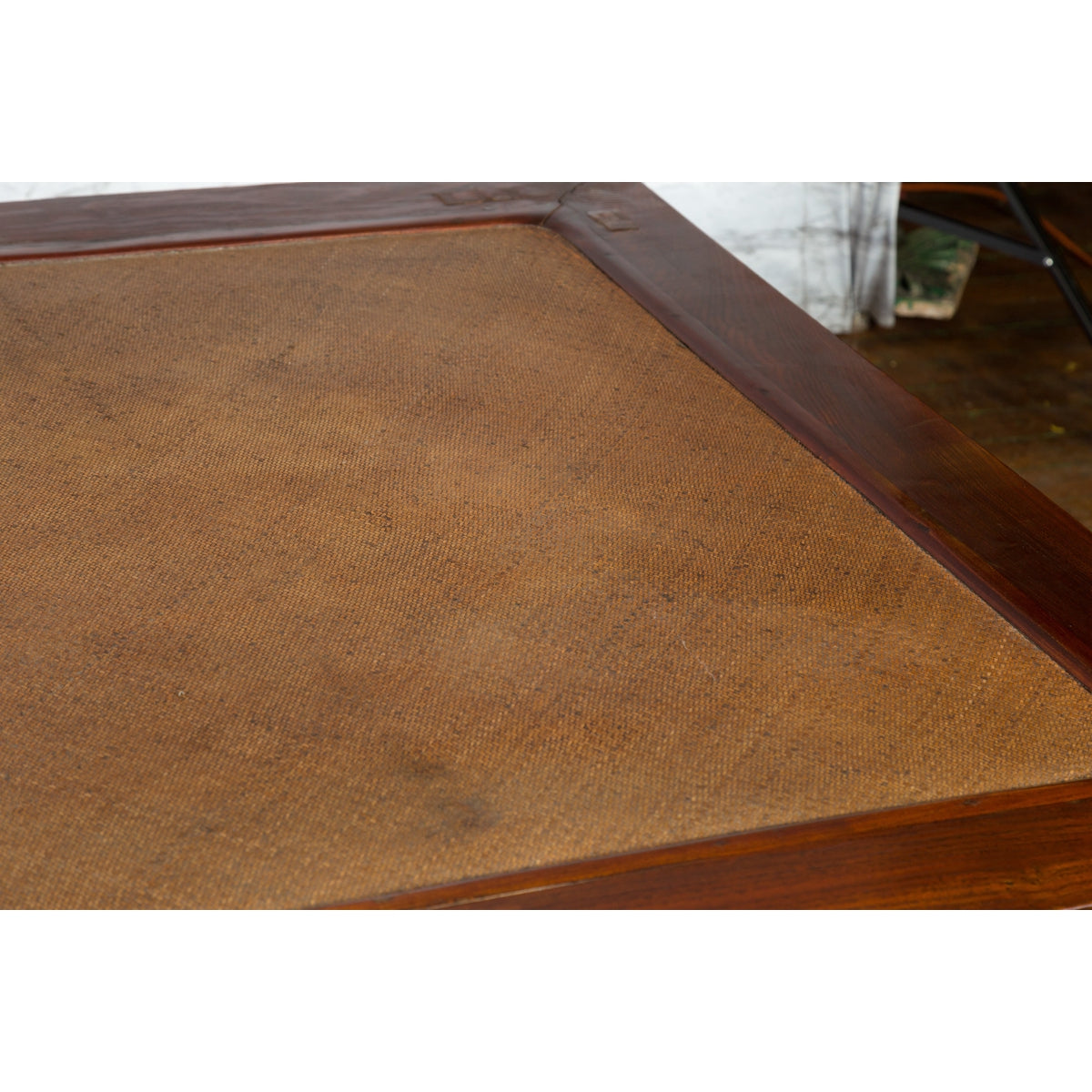 Chinese Qing Dynasty 19th Century Mahogany Stained Coffee Table with Rattan Top-12. Asian & Chinese Furniture, Art, Antiques, Vintage Home Décor for sale at FEA Home