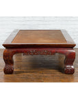 Chinese Qing Dynasty 19th Century Mahogany Stained Coffee Table with Rattan Top-18. Asian & Chinese Furniture, Art, Antiques, Vintage Home Décor for sale at FEA Home