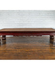 Chinese Qing Dynasty 19th Century Mahogany Stained Coffee Table with Rattan Top-4. Asian & Chinese Furniture, Art, Antiques, Vintage Home Décor for sale at FEA Home