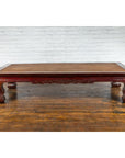 Chinese Qing Dynasty 19th Century Mahogany Stained Coffee Table with Rattan Top-5. Asian & Chinese Furniture, Art, Antiques, Vintage Home Décor for sale at FEA Home