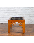 Chinese Qing Dynasty 19th Century Wooden Coffee Table with Stained Glass Top-16. Asian & Chinese Furniture, Art, Antiques, Vintage Home Décor for sale at FEA Home