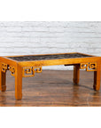 Chinese Qing Dynasty 19th Century Wooden Coffee Table with Stained Glass Top-3. Asian & Chinese Furniture, Art, Antiques, Vintage Home Décor for sale at FEA Home