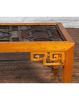 Chinese Qing Dynasty 19th Century Wooden Coffee Table with Stained Glass Top-7. Asian & Chinese Furniture, Art, Antiques, Vintage Home Décor for sale at FEA Home
