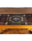 Chinese Qing Dynasty 19th Century Wooden Coffee Table with Stained Glass Top-8. Asian & Chinese Furniture, Art, Antiques, Vintage Home Décor for sale at FEA Home