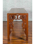 Chinese 19th Century Console Table with Cloud-Carved Apron and Scrolling Feet-11. Asian & Chinese Furniture, Art, Antiques, Vintage Home Décor for sale at FEA Home