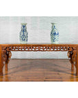 Chinese 19th Century Console Table with Cloud-Carved Apron and Scrolling Feet-4. Asian & Chinese Furniture, Art, Antiques, Vintage Home Décor for sale at FEA Home