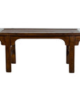 Qing Dynasty 19th Century Low Table or Small Bench with Rattan Insert Top-1. Asian & Chinese Furniture, Art, Antiques, Vintage Home Décor for sale at FEA Home