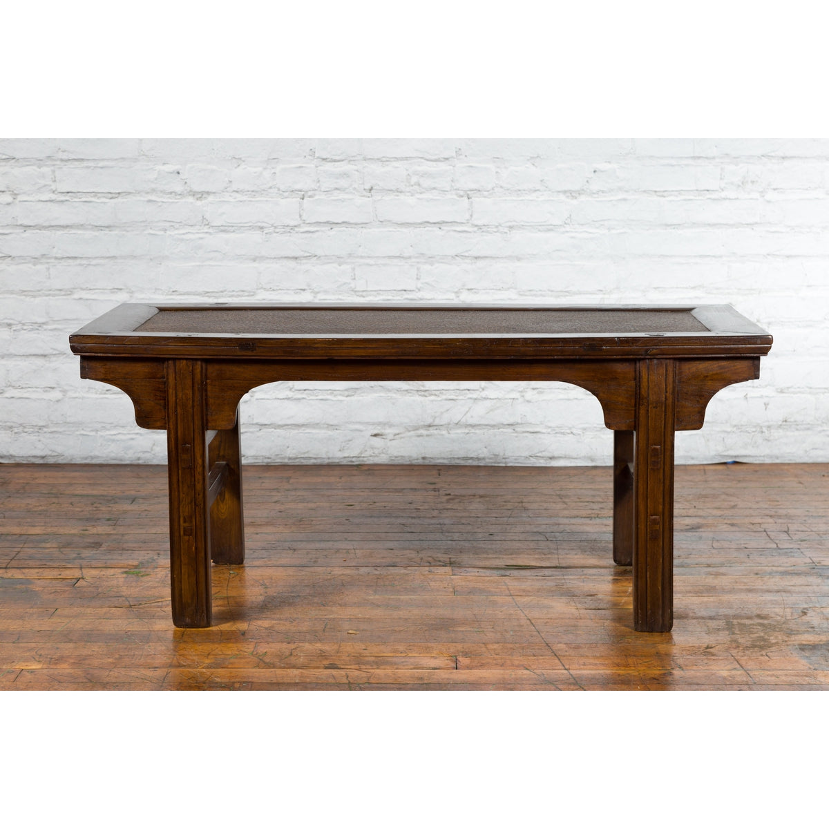 Qing Dynasty 19th Century Low Table or Small Bench with Rattan Insert Top-12. Asian & Chinese Furniture, Art, Antiques, Vintage Home Décor for sale at FEA Home