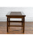 Qing Dynasty 19th Century Low Table or Small Bench with Rattan Insert Top-13. Asian & Chinese Furniture, Art, Antiques, Vintage Home Décor for sale at FEA Home