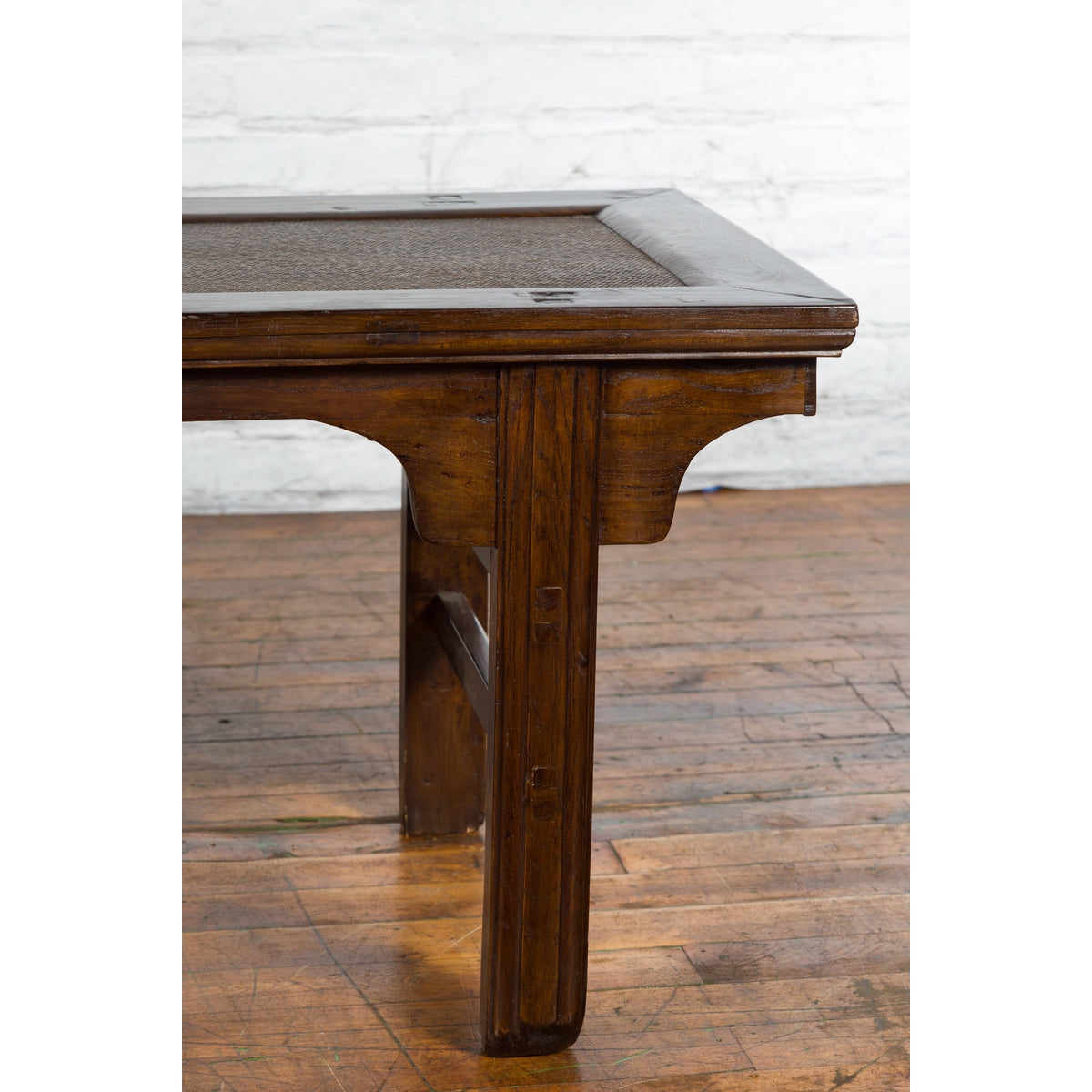 Qing Dynasty 19th Century Low Table or Small Bench with Rattan Insert Top-7. Asian & Chinese Furniture, Art, Antiques, Vintage Home Décor for sale at FEA Home