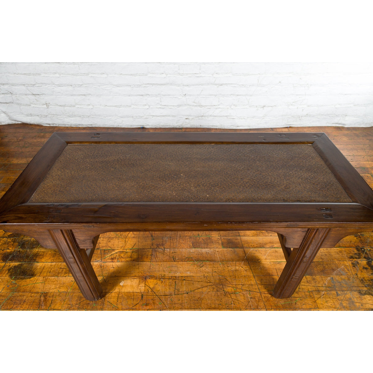 Qing Dynasty 19th Century Low Table or Small Bench with Rattan Insert Top-8. Asian & Chinese Furniture, Art, Antiques, Vintage Home Décor for sale at FEA Home