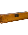Chinese Qing Dynasty 19th Century Long Wooden Scroll Box with Brass Hardware-1. Asian & Chinese Furniture, Art, Antiques, Vintage Home Décor for sale at FEA Home