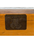 Chinese Qing Dynasty 19th Century Long Wooden Scroll Box with Brass Hardware-12. Asian & Chinese Furniture, Art, Antiques, Vintage Home Décor for sale at FEA Home