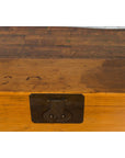 Chinese Qing Dynasty 19th Century Long Wooden Scroll Box with Brass Hardware-8. Asian & Chinese Furniture, Art, Antiques, Vintage Home Décor for sale at FEA Home