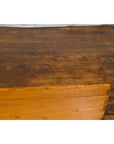 Chinese Qing Dynasty 19th Century Long Wooden Scroll Box with Brass Hardware-9. Asian & Chinese Furniture, Art, Antiques, Vintage Home Décor for sale at FEA Home