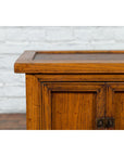 Chinese Late Qing Dynasty Period Bedside Wooden Cabinet with Two Small Doors-10. Asian & Chinese Furniture, Art, Antiques, Vintage Home Décor for sale at FEA Home