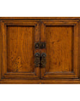 Chinese Late Qing Dynasty Period Bedside Wooden Cabinet with Two Small Doors-12. Asian & Chinese Furniture, Art, Antiques, Vintage Home Décor for sale at FEA Home