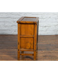 Chinese Late Qing Dynasty Period Bedside Wooden Cabinet with Two Small Doors-17. Asian & Chinese Furniture, Art, Antiques, Vintage Home Décor for sale at FEA Home