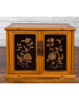 Two Chinese Qing Dynasty Fruitwood Side Cabinets with Carved Décor, Sold Each-3. Asian & Chinese Furniture, Art, Antiques, Vintage Home Décor for sale at FEA Home